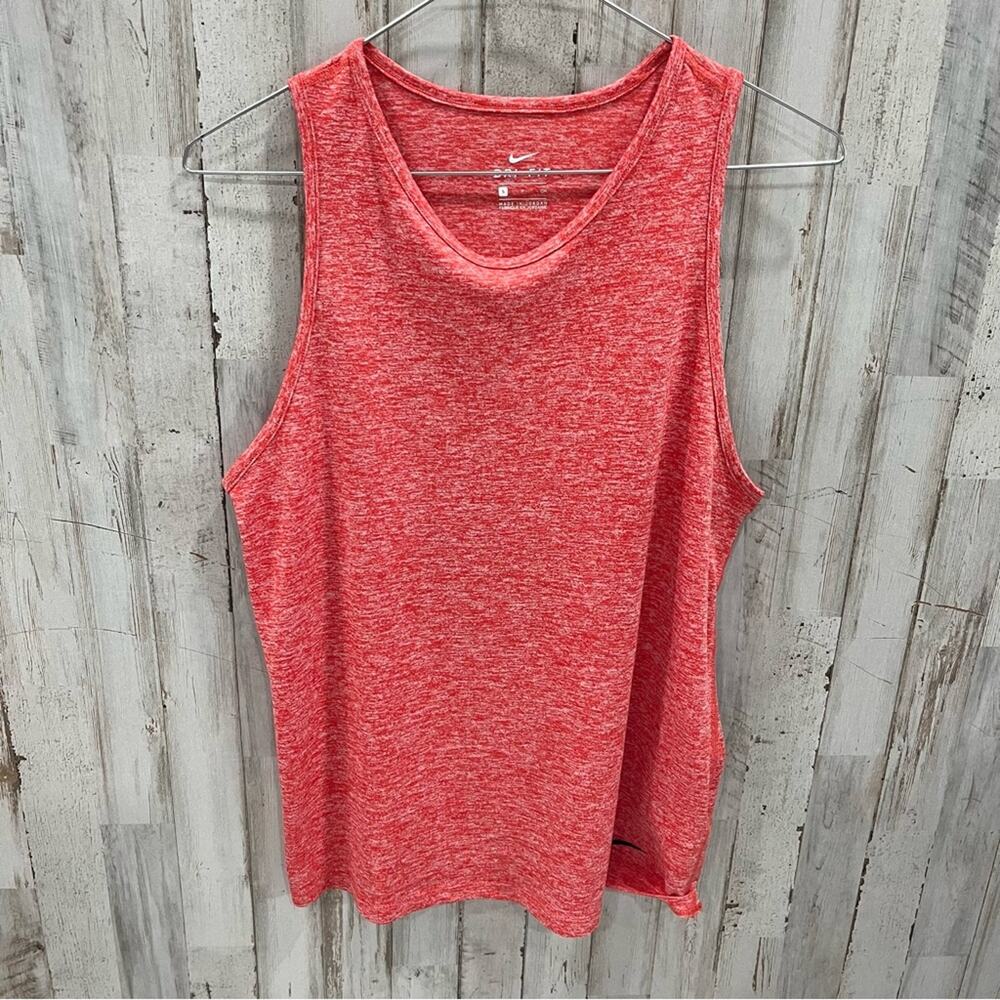 Nike Dry Red Heathered Tomboy Tank Top Workout Womens Size Small 902084